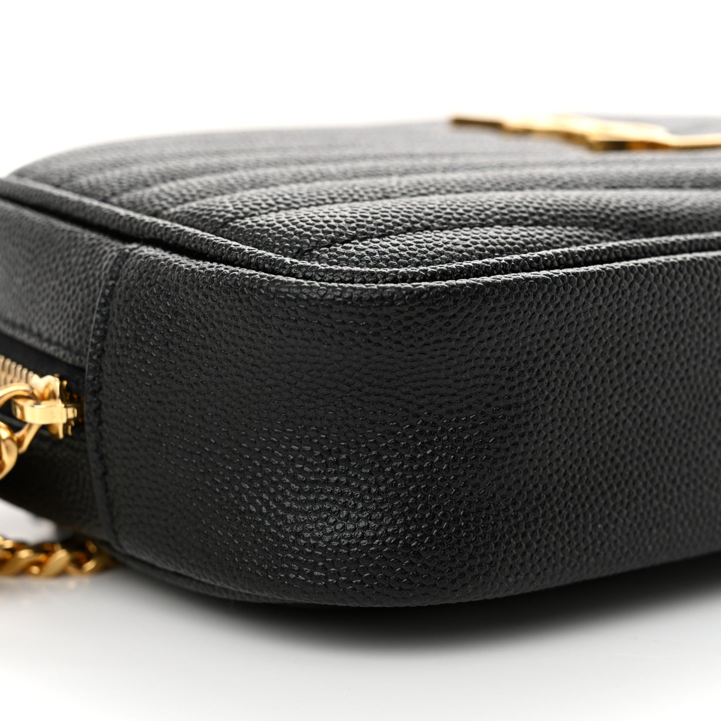 Grain De Poudre Matelasse Monogram Mini Lou Camera Bag Black