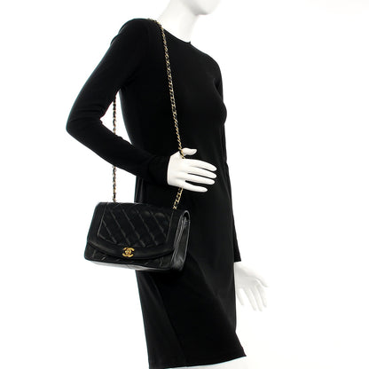 Chanel Lambskin Quilted Medium Single Flap Black 2 of 12