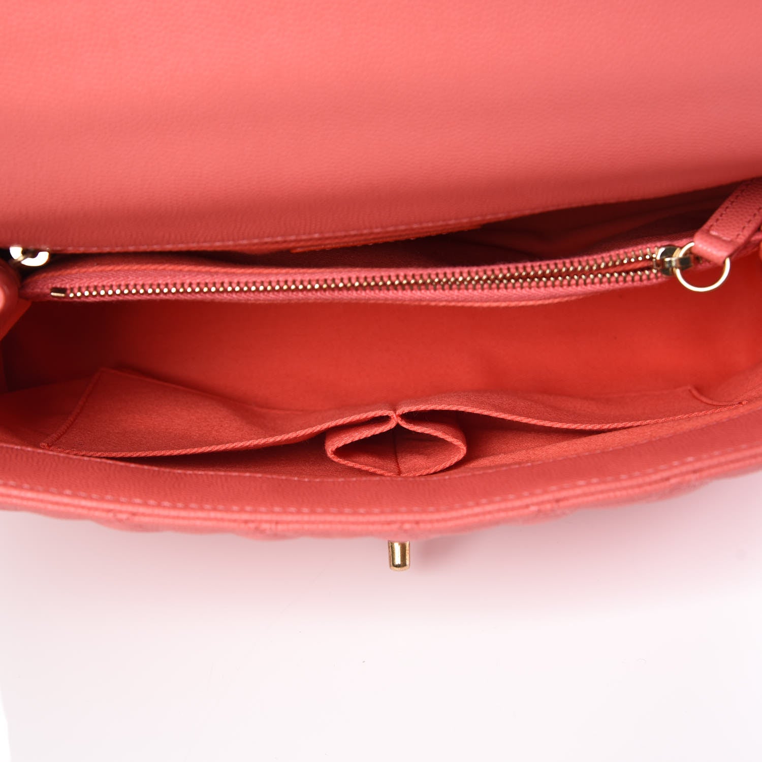 Chanel Caviar Quilted Small Coco Handle Flap Pink 7 of 10
