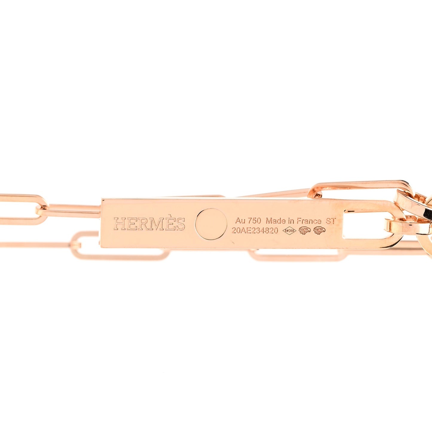 18K Rose Gold Diamond Pave PM Kelly Chaine Lariat Necklace ST