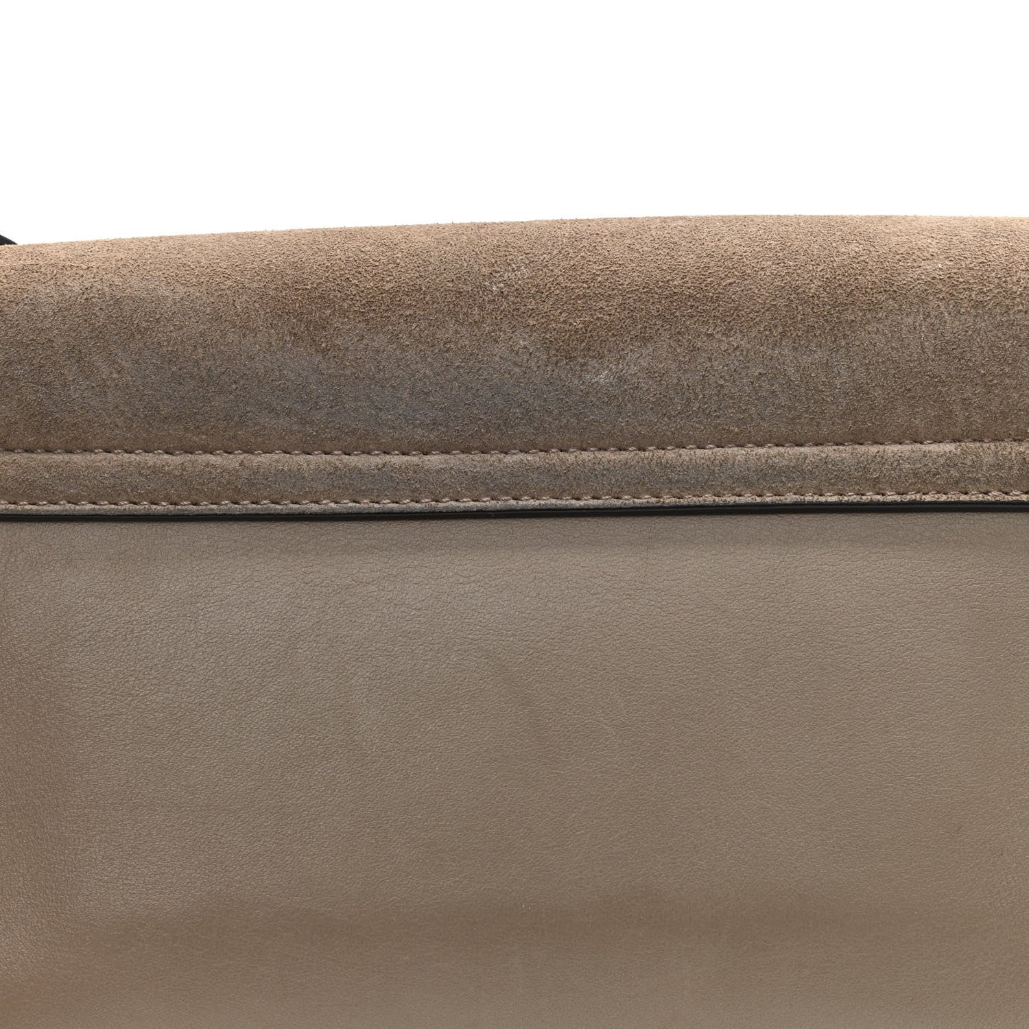 Chloe Suede Calfskin Small Faye Shoulder Bag Motty Grey 15 of 16