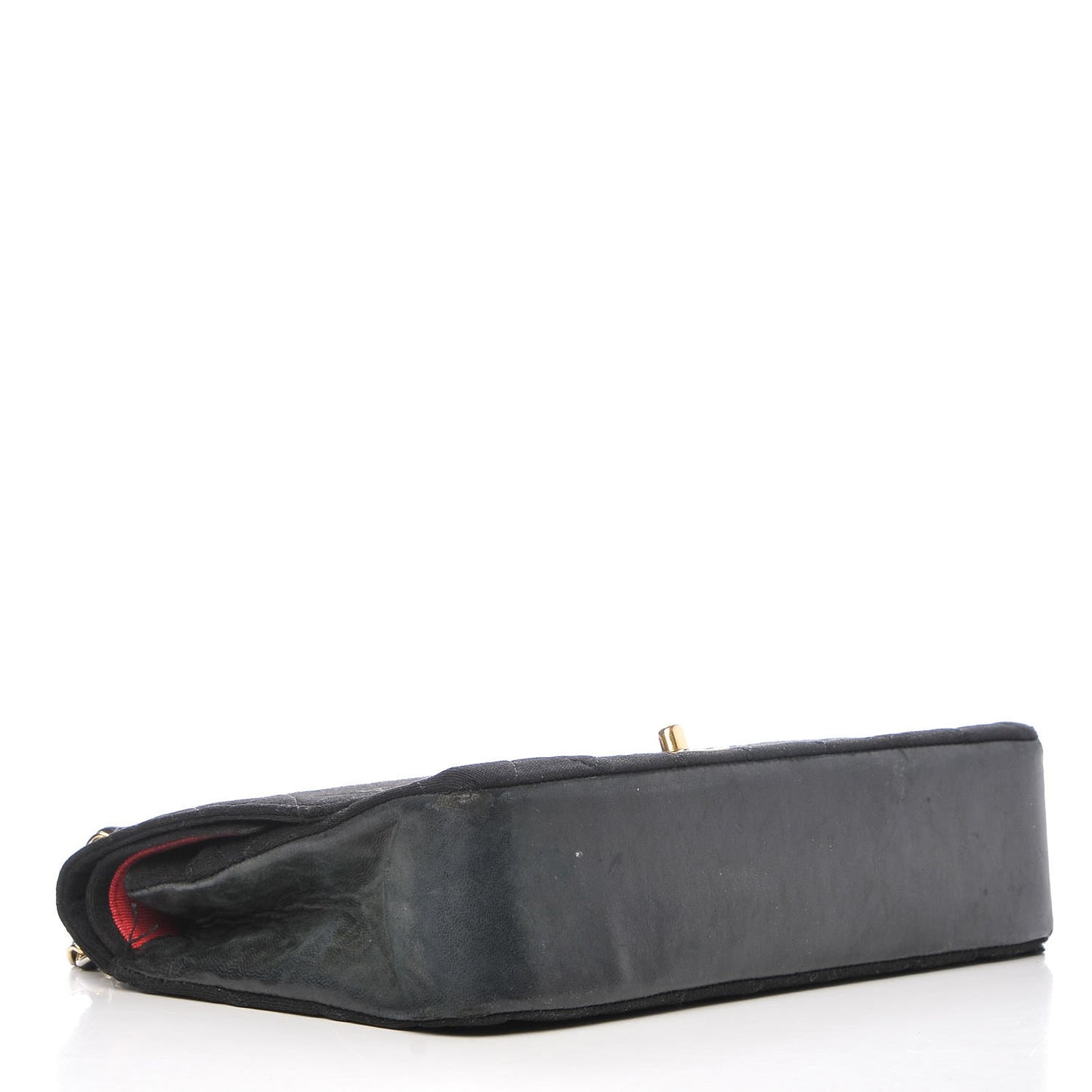 Jersey Quilted Medium Double Flap Black