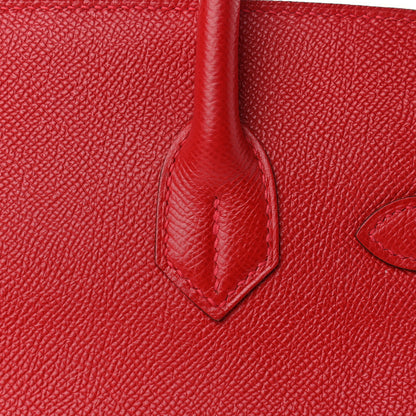Hermes Epsom Birkin 30 Rouge Casaque 9 of 36