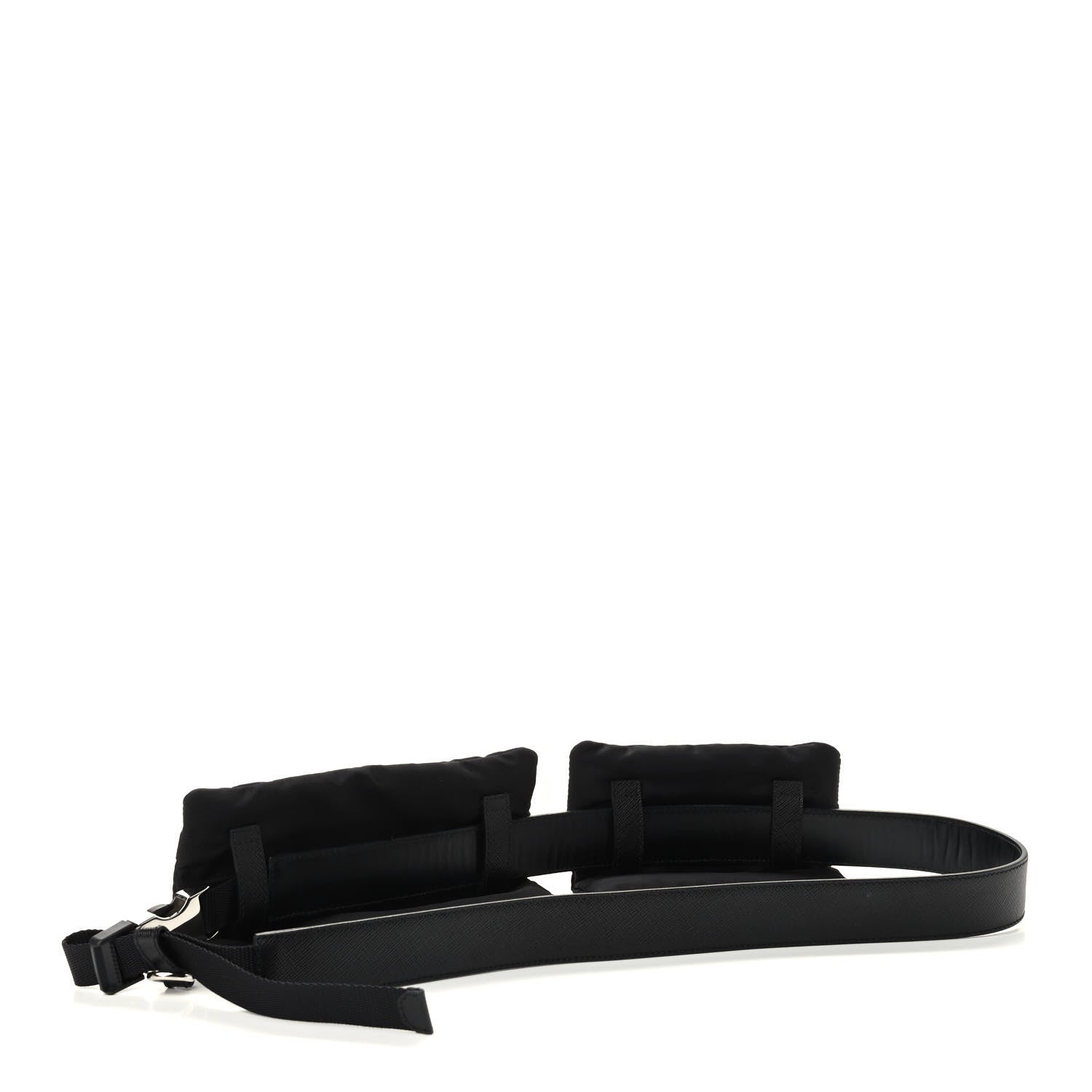 Prada Tessuto Nylon Saffiano Belt Bag 36 90 Black 3 of 10