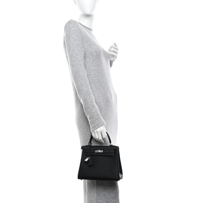 Hermes Togo Kelly Retourne 25 Black 2 of 10