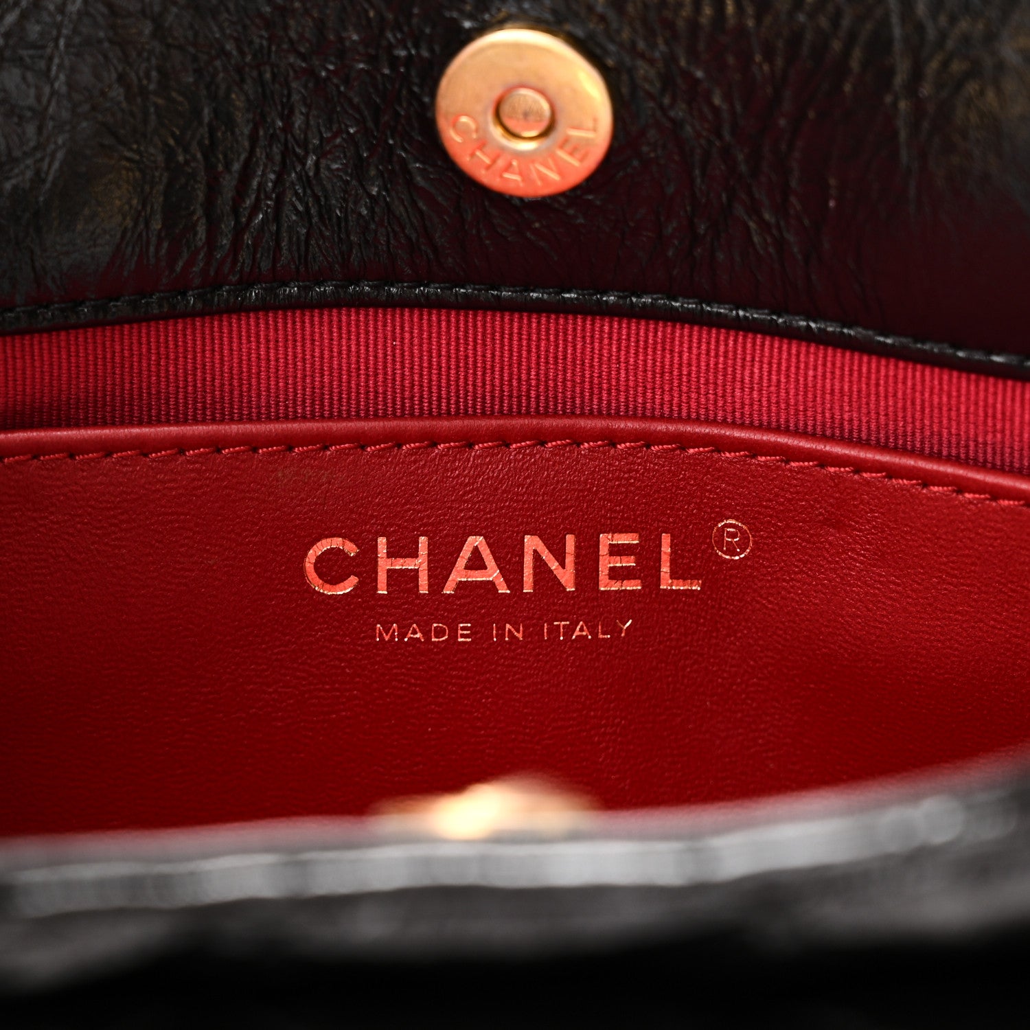 Chanel Shiny Crumpled Calfskin Quilted Small Wavy CC Hobo Black 6 of 10