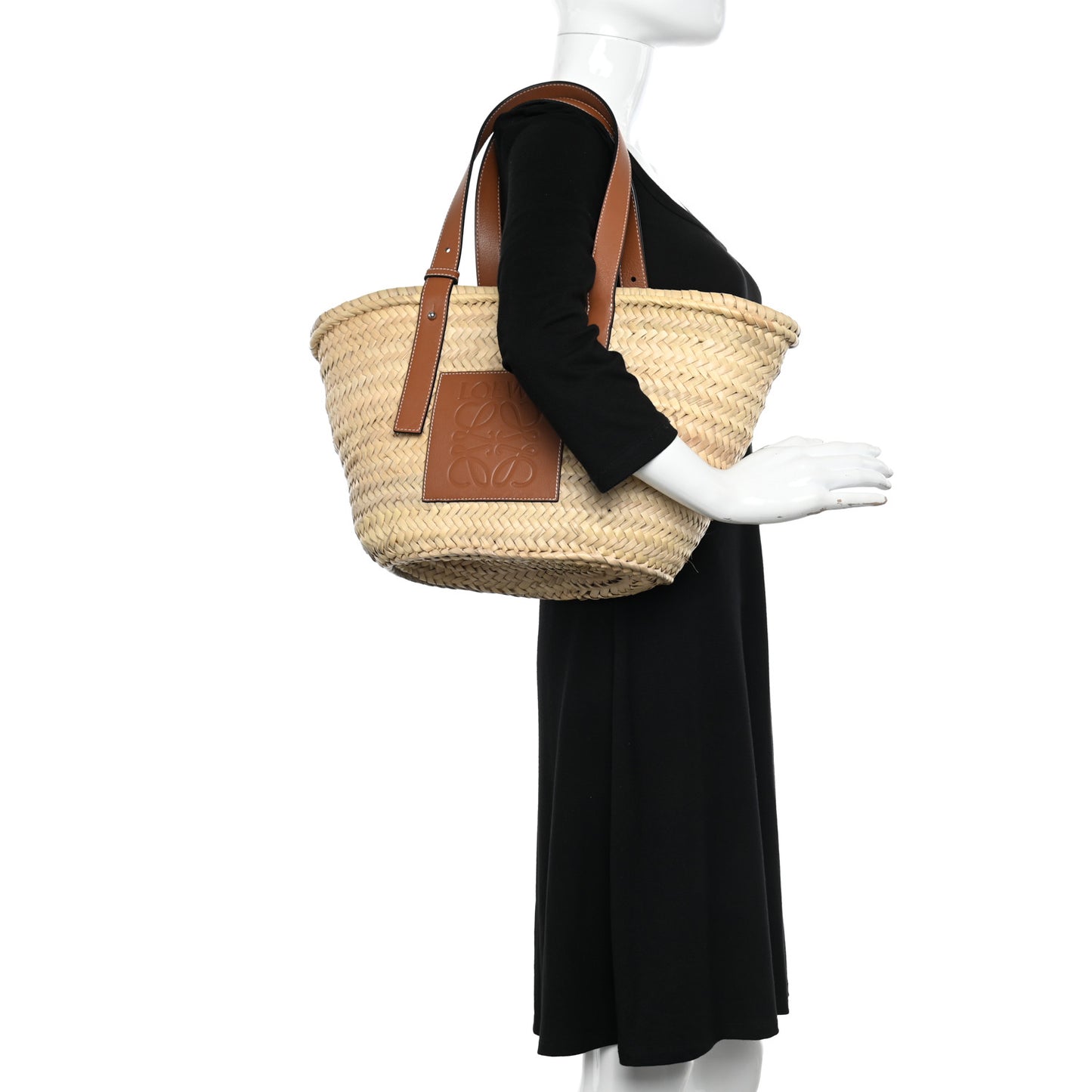 Raffia Basket Tote Bag Natural Tan