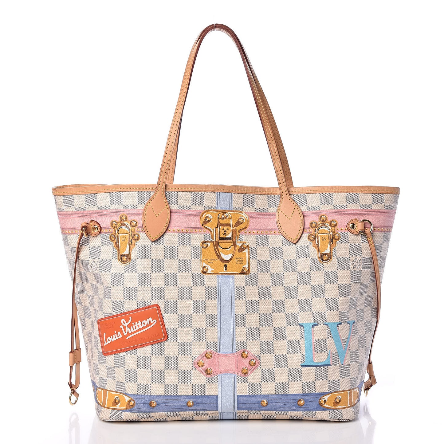 Damier Azur Summer Trunks Neo Neverfull MM