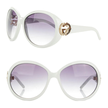 Gucci Bamboo Crystal GG Sunglasses 3069/S White 1 of 6