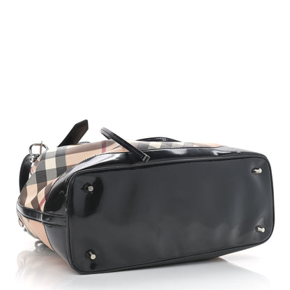 Burberry Supernova Check Drawstring Tote Black 4 of 17