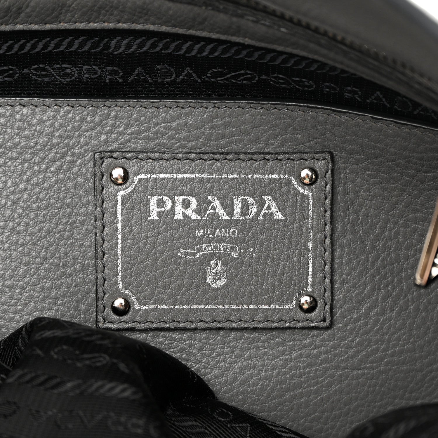 Prada Vitello Daino Side Pocket Tote Marmo 6 of 18