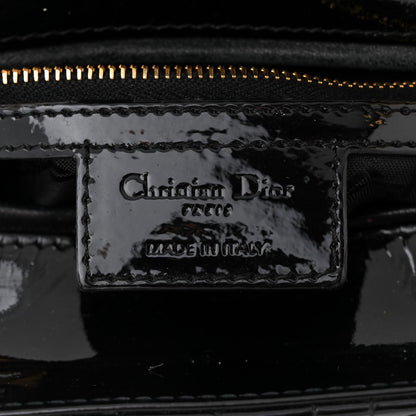Christian Dior Patent Cannage Large Lady Dior Black 6 of 10