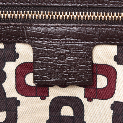 Gucci Monogram Medium Jolicoeur Tote Brown 7 of 11
