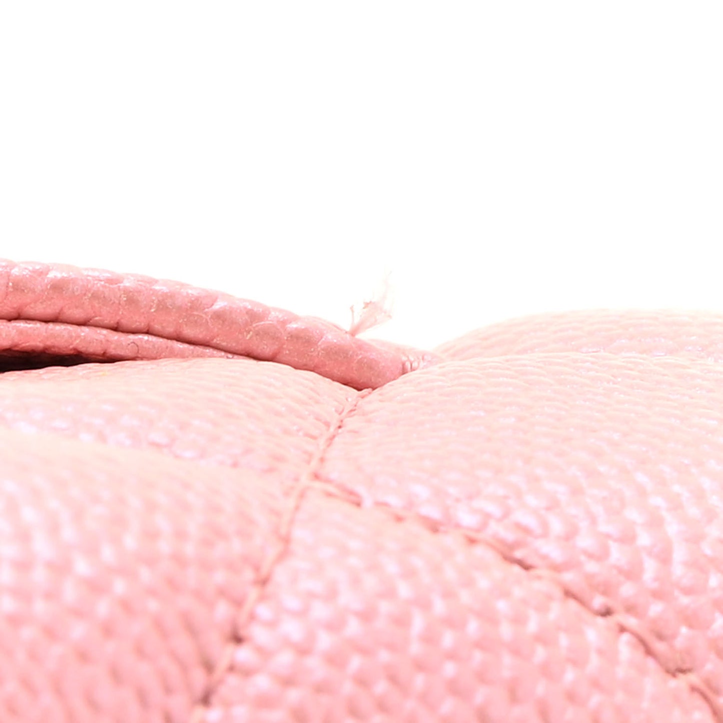 Iridescent Caviar Quilted Wallet on Chain WOC Rose Pink