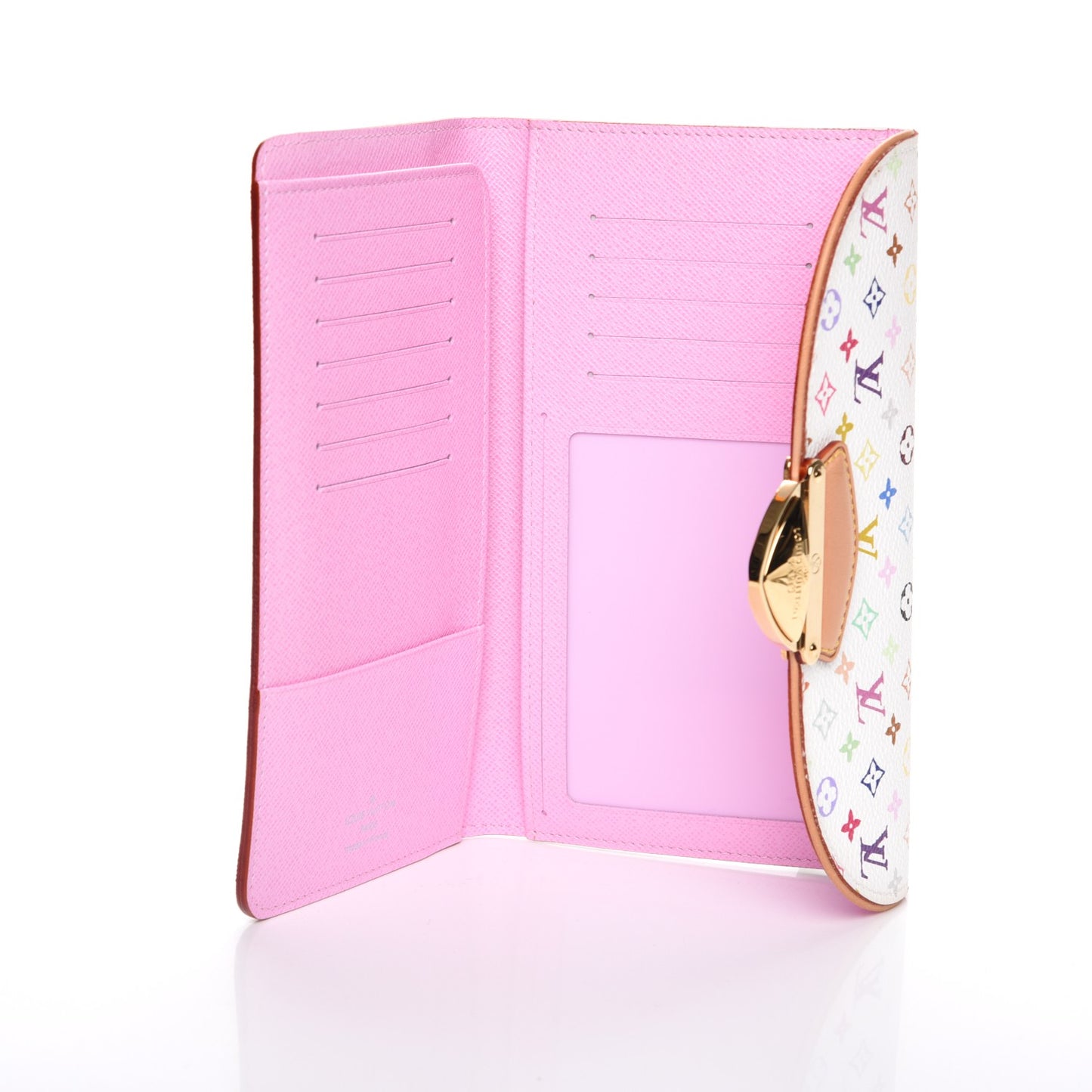 Monogram Multicolor Eugenie Wallet White Litchi
