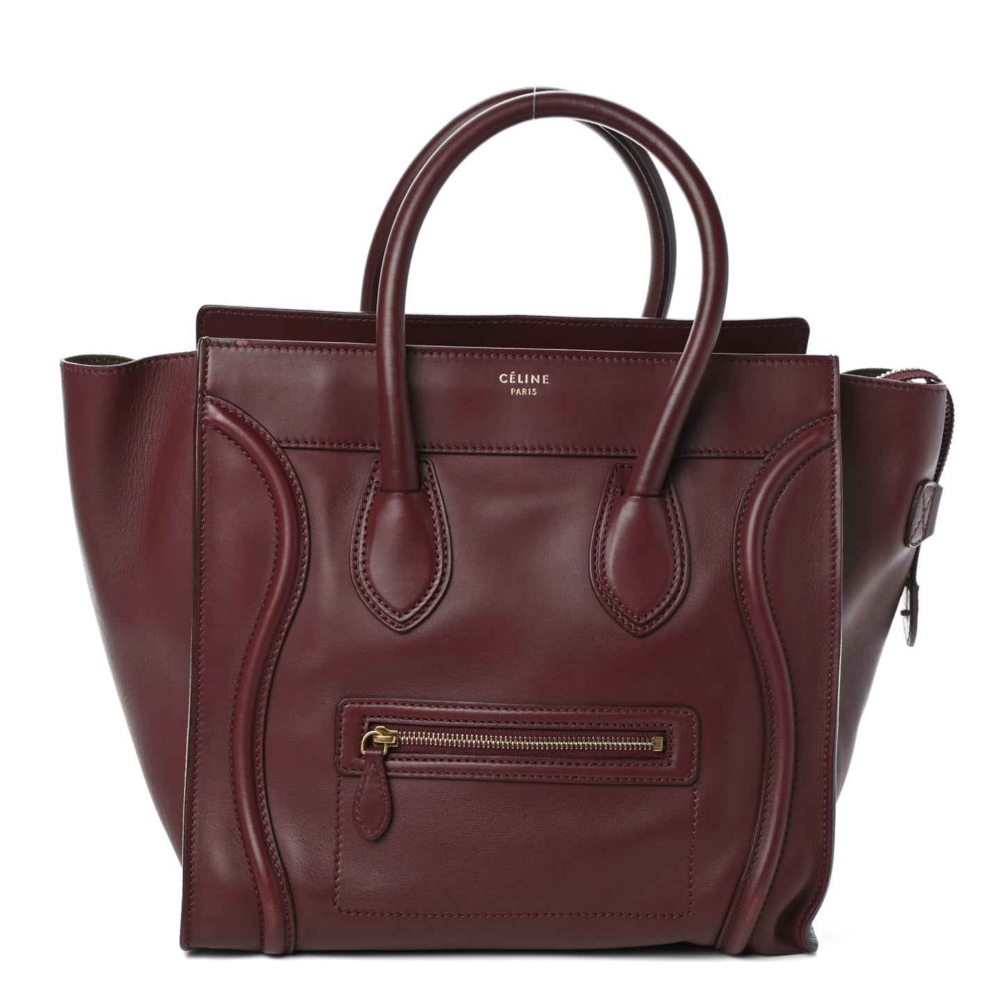 Smooth Calfskin Mini Luggage Burgundy