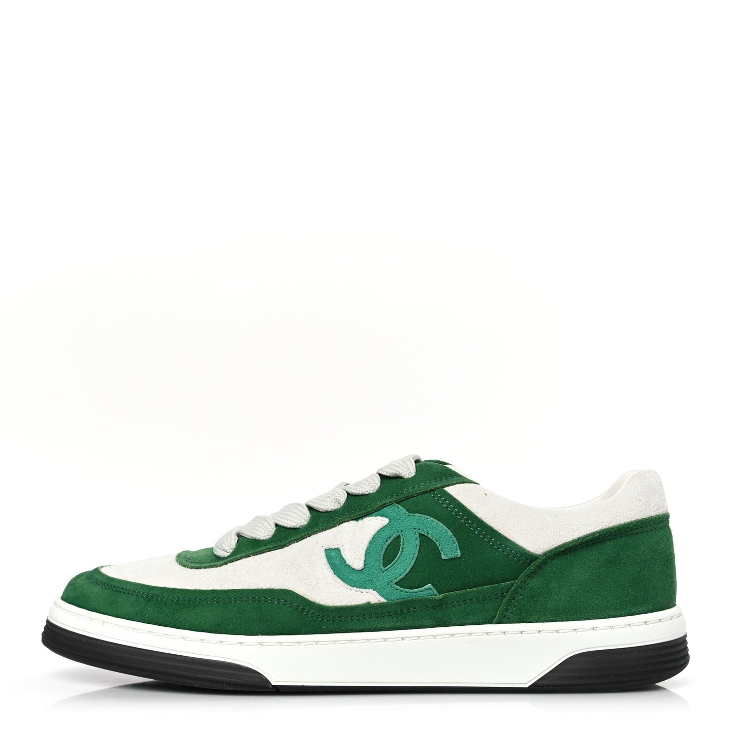 Suede Kidskin Womens CC Sneakers 39 White Green