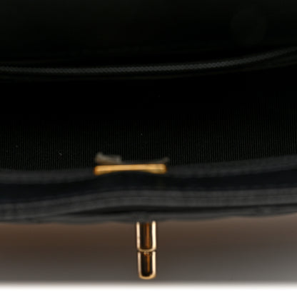 Chanel Shiny Lambskin Quilted Half Mini Flap Black Beige 5 of 10