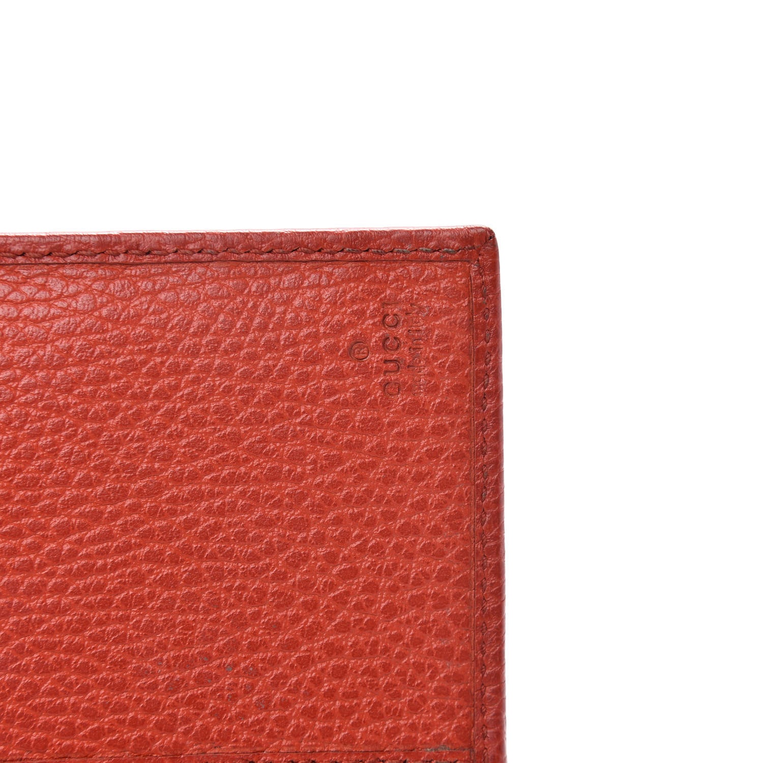 Gucci Pebbled Calfskin Continental Wallet Red 6 of 13