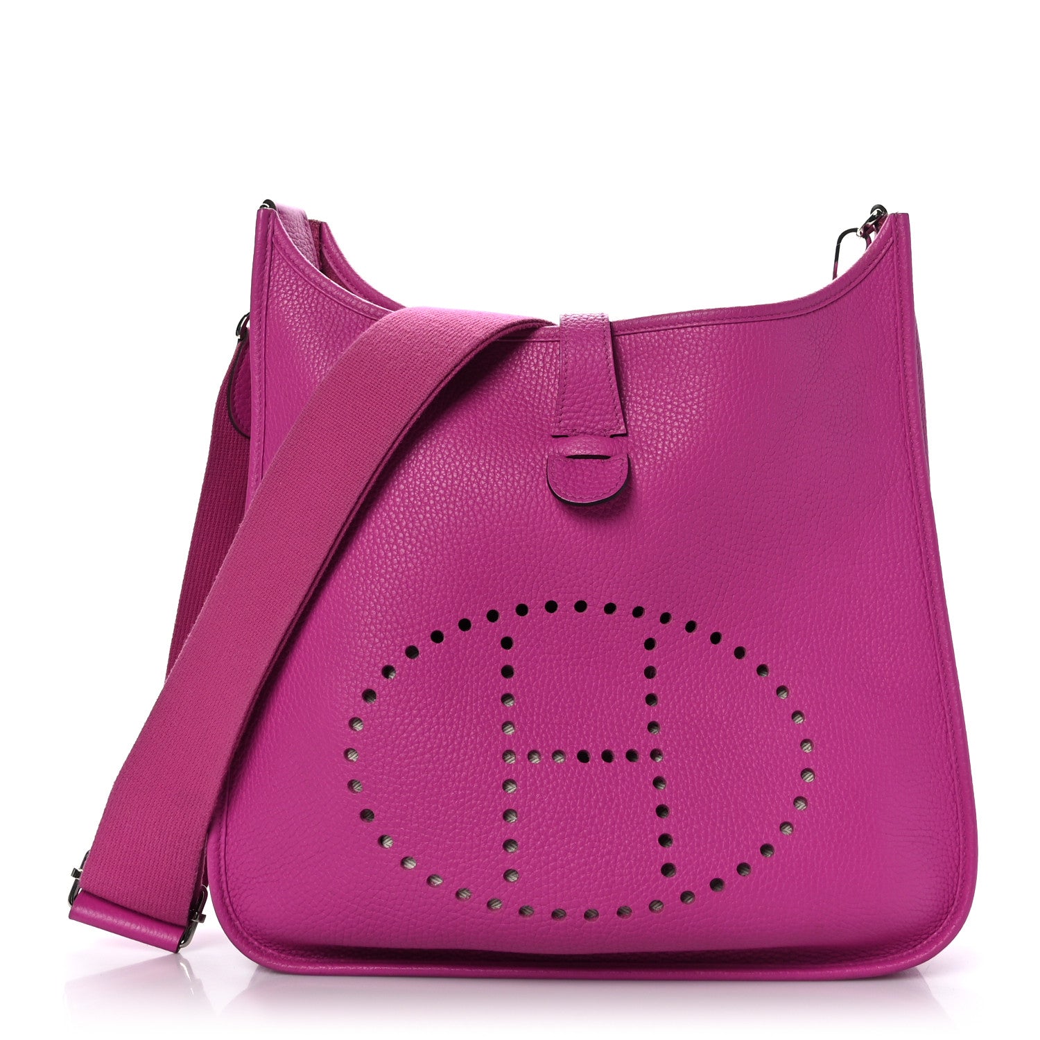 Hermes Taurillon Clemence Evelyne III GM Magnolia 1 of 9