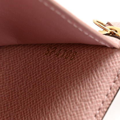 Louis Vuitton Damier Ebene Victorine Wallet Rose Ballerine 7 of 8