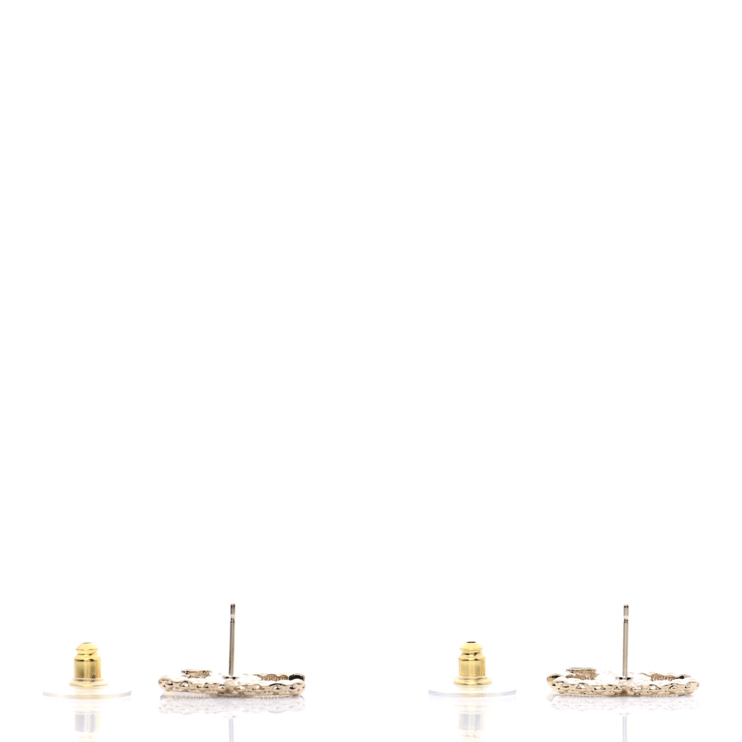 Crystal CC Earrings Gold
