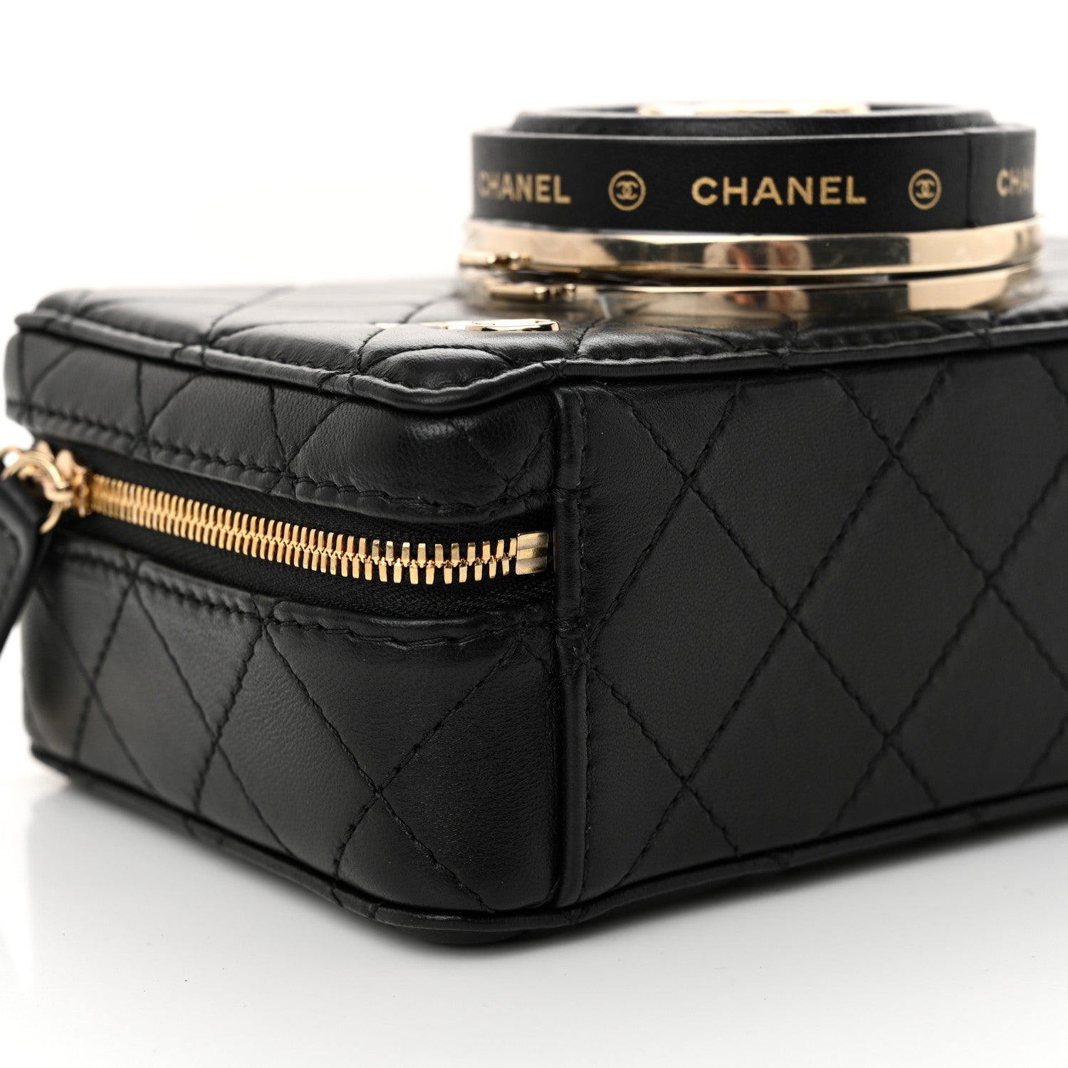 Chanel Lambskin Quilted Coco Click Bag Black 9 of 11