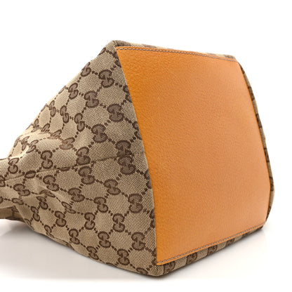 Gucci GG Monogram Small Web Handle Bucket Tote Yellow 9 of 10