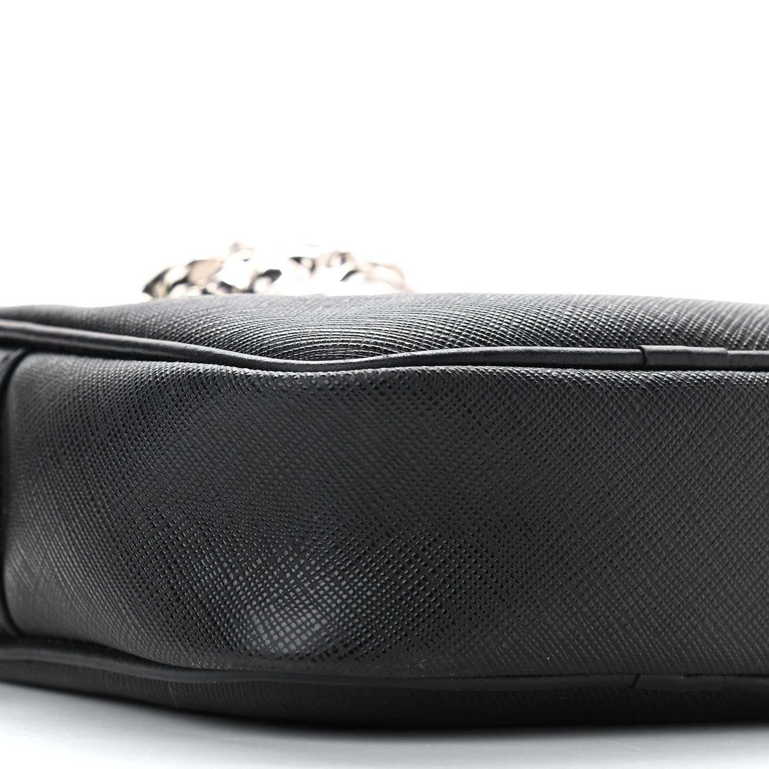 Versace Saffiano Small Medusa Messenger Bag Black 8 of 10
