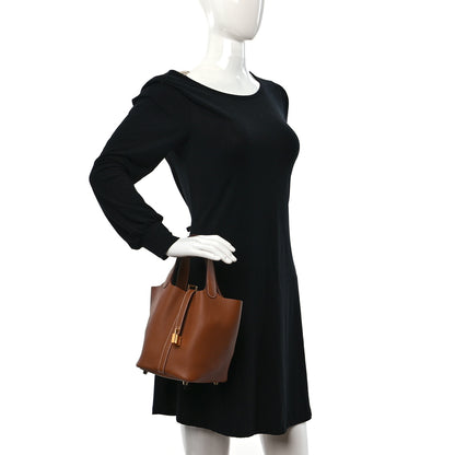 Hermes Taurillon Clemence Picotin Lock 18 PM Gold 2 of 10