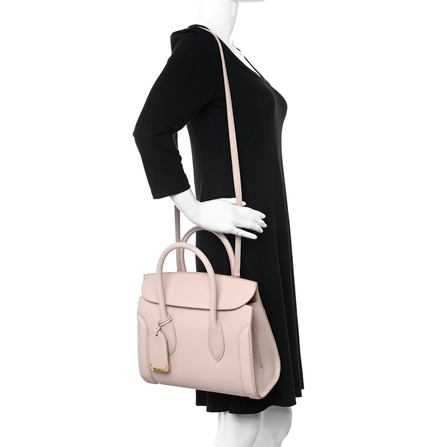 Alexander McQueen Sweet Calfskin Small Heroine 30 Nude 2 of 13