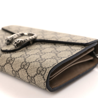 Gucci GG Supreme Monogram Mini Dionysus Chain Wallet Beige Taupe 9 of 9