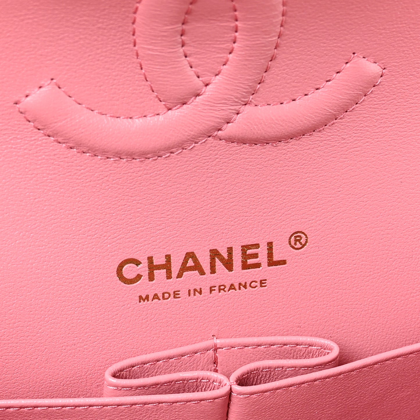 Caviar Quilted Medium Double Flap Pink