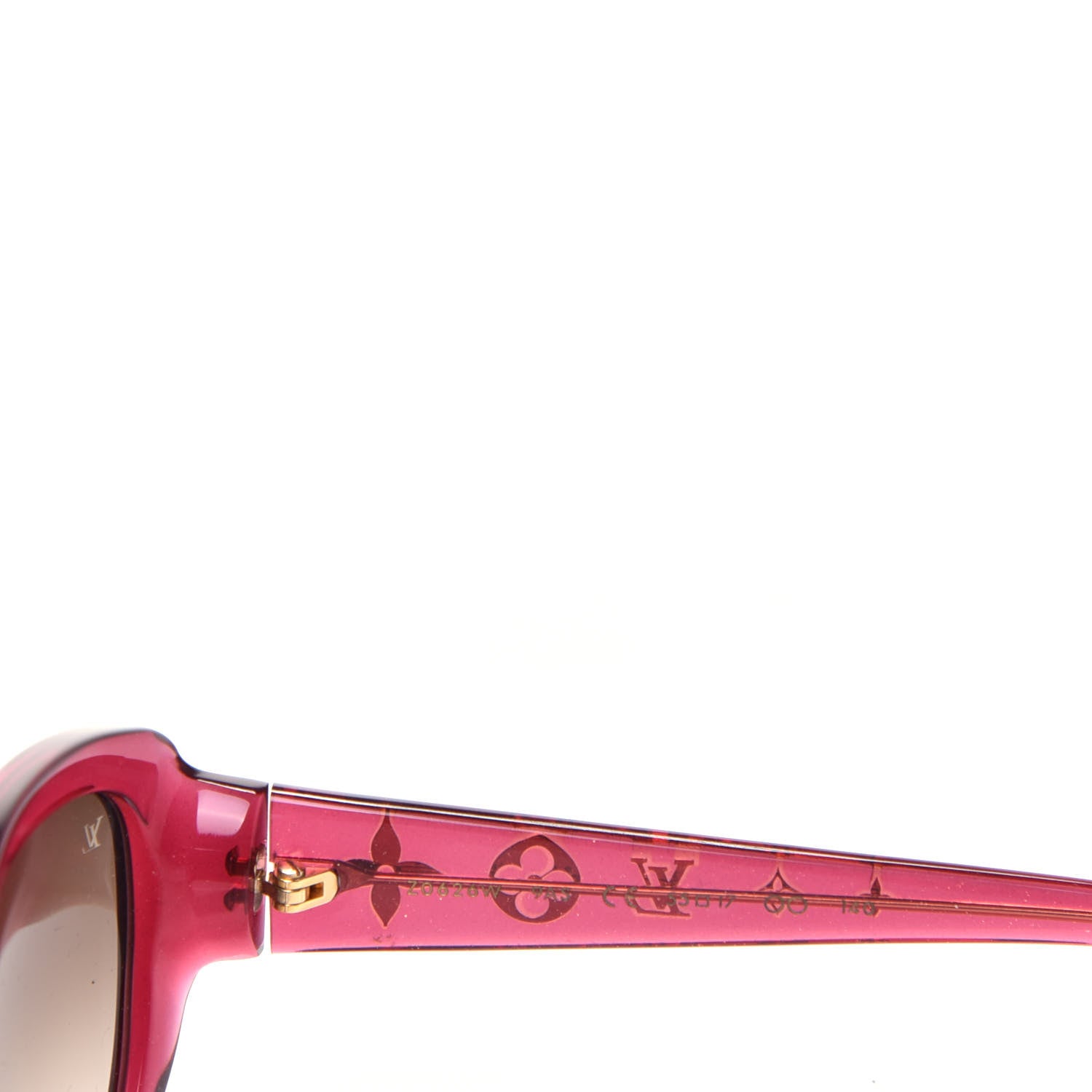 Louis Vuitton Acetate Obsession Cat Eye Sunglasses Z0626W Glitter Fuchsia 6 of 8