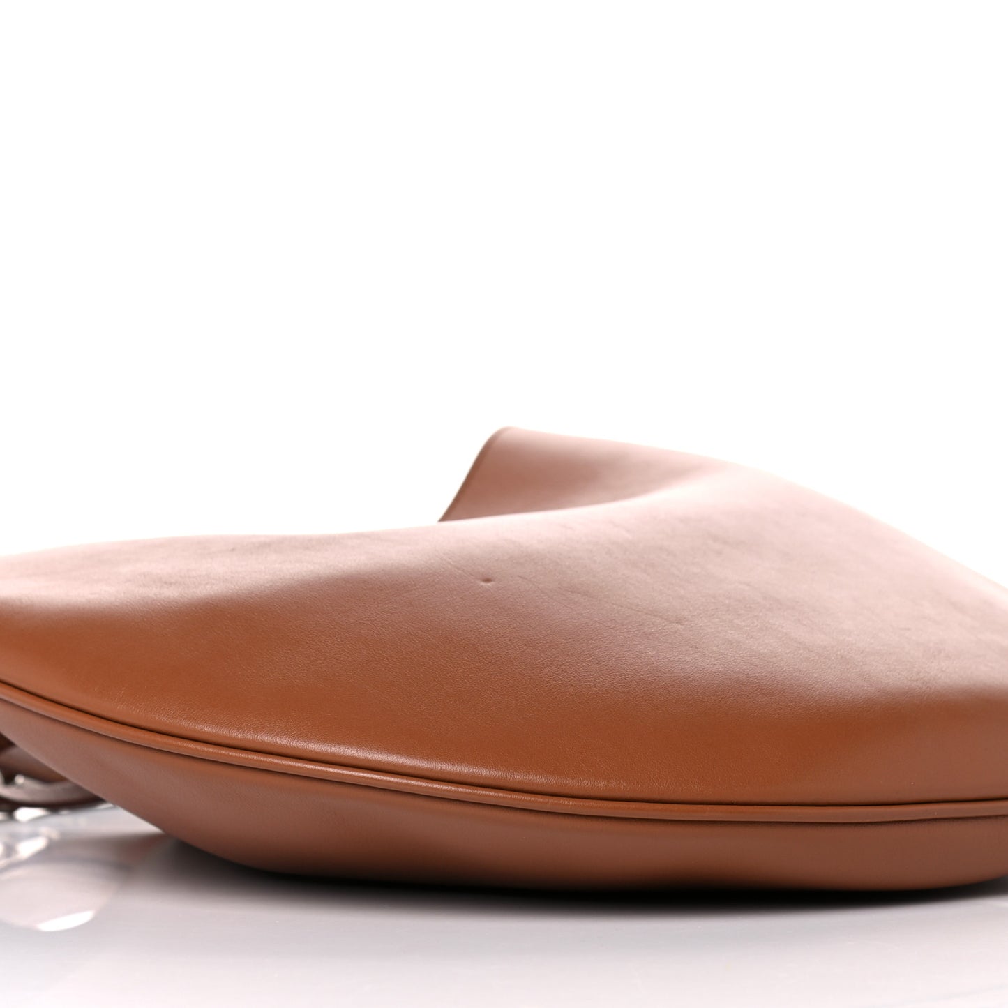 Calfskin Small Infinity Hobo Bag Brown