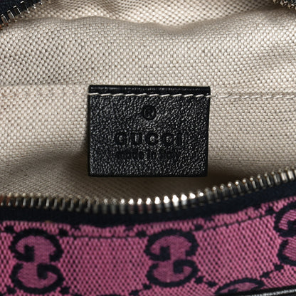 Gucci Monogram Multicolor Matelasse Diagonal Small GG Marmont Chain Shoulder Bag Pink Blue 5 of 10