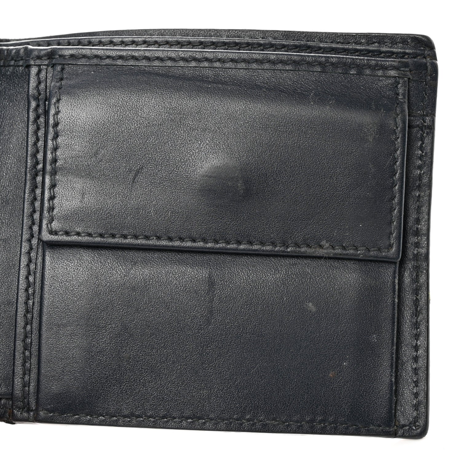 Gucci Guccissima Signature Web New Web Bi-Fold Coin Wallet Black 9 of 12