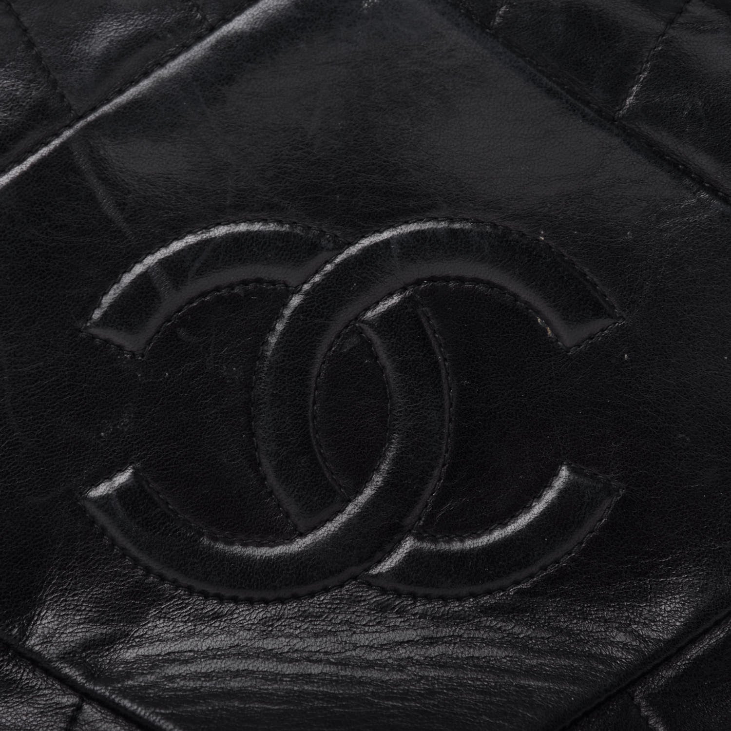 Chanel Lambskin Quilted CC Tassel Camera Case Black 11 of 11