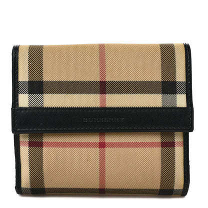 Burberry House Check Compact Wallet Black 1 of 11