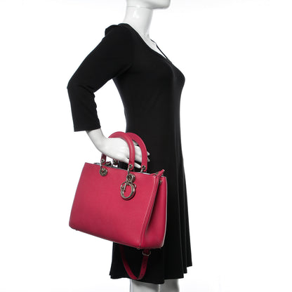 Christian Dior Calfskin Medium Diorissimo Bag Toxic Purple 3 of 21
