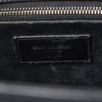 Saint Laurent Python Calfskin Embossed Small Sac de Jour Black 9 of 15