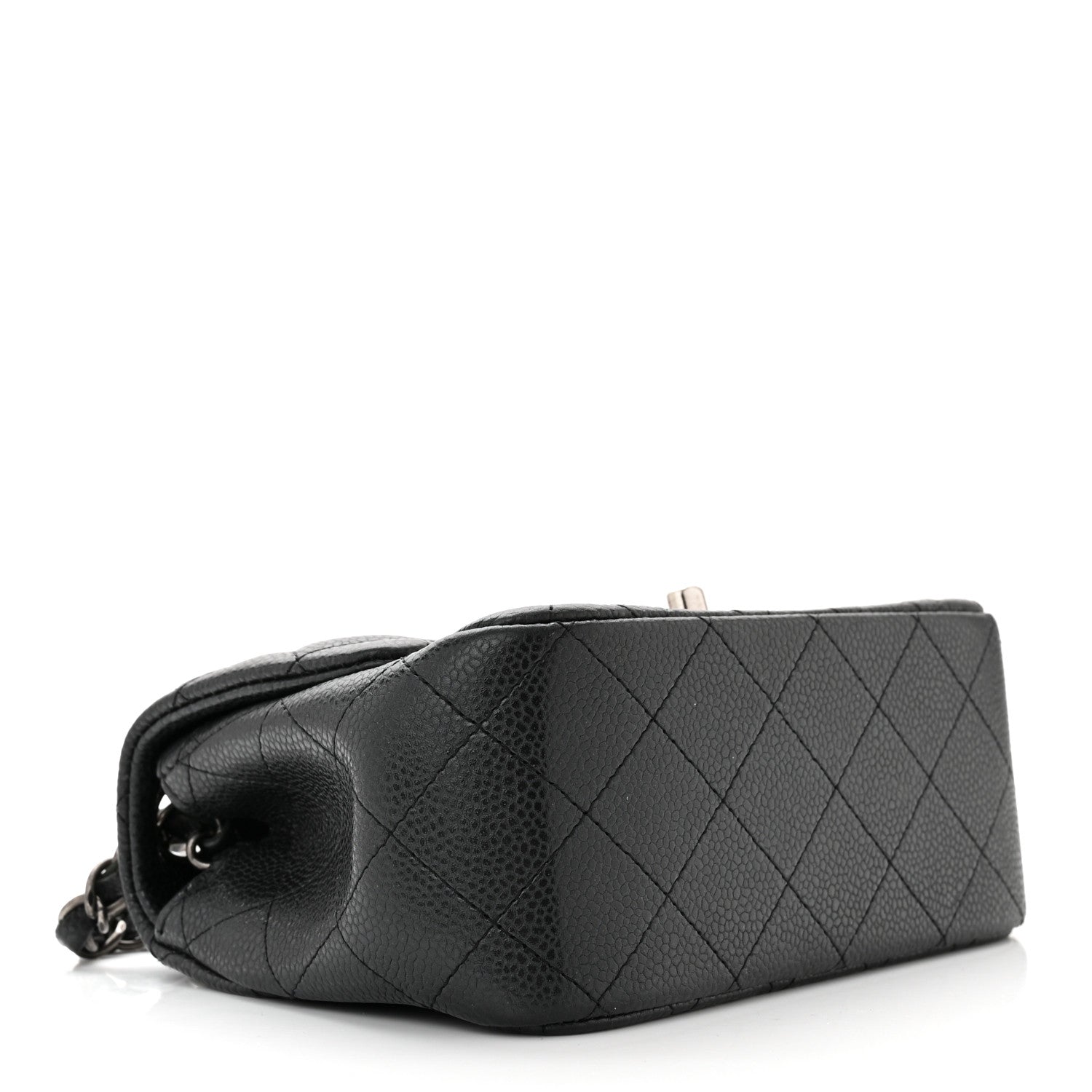 Chanel Caviar Quilted Mini Square Flap Dark Charcoal 3 of 10