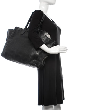 Chloe Calfskin Medium Alison East West Tote Black White 2 of 15