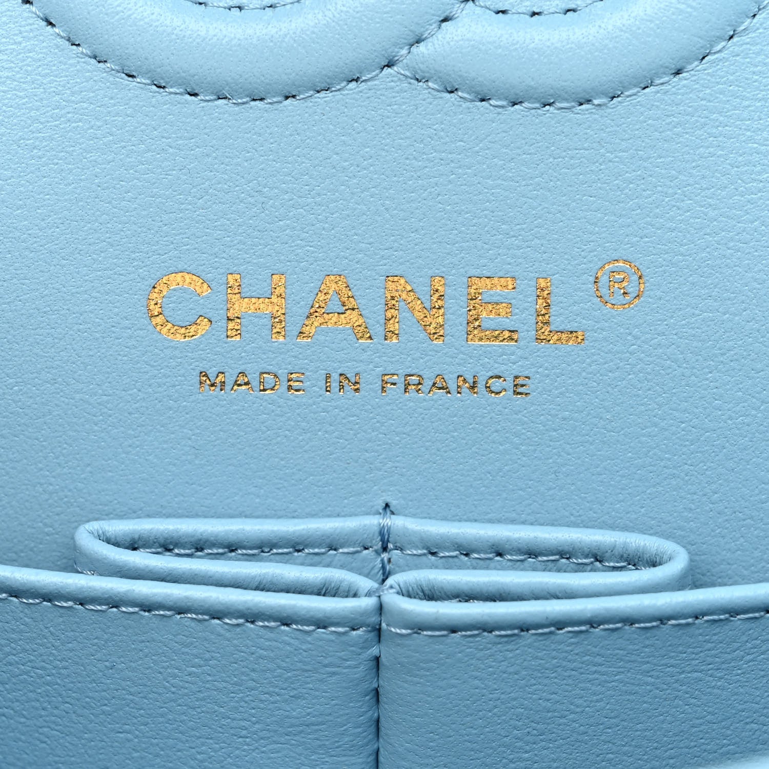 Chanel Caviar Quilted Small Double Flap Light Blue 6 of 11