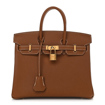 Hermes Togo Birkin 25 Gold 1 of 10