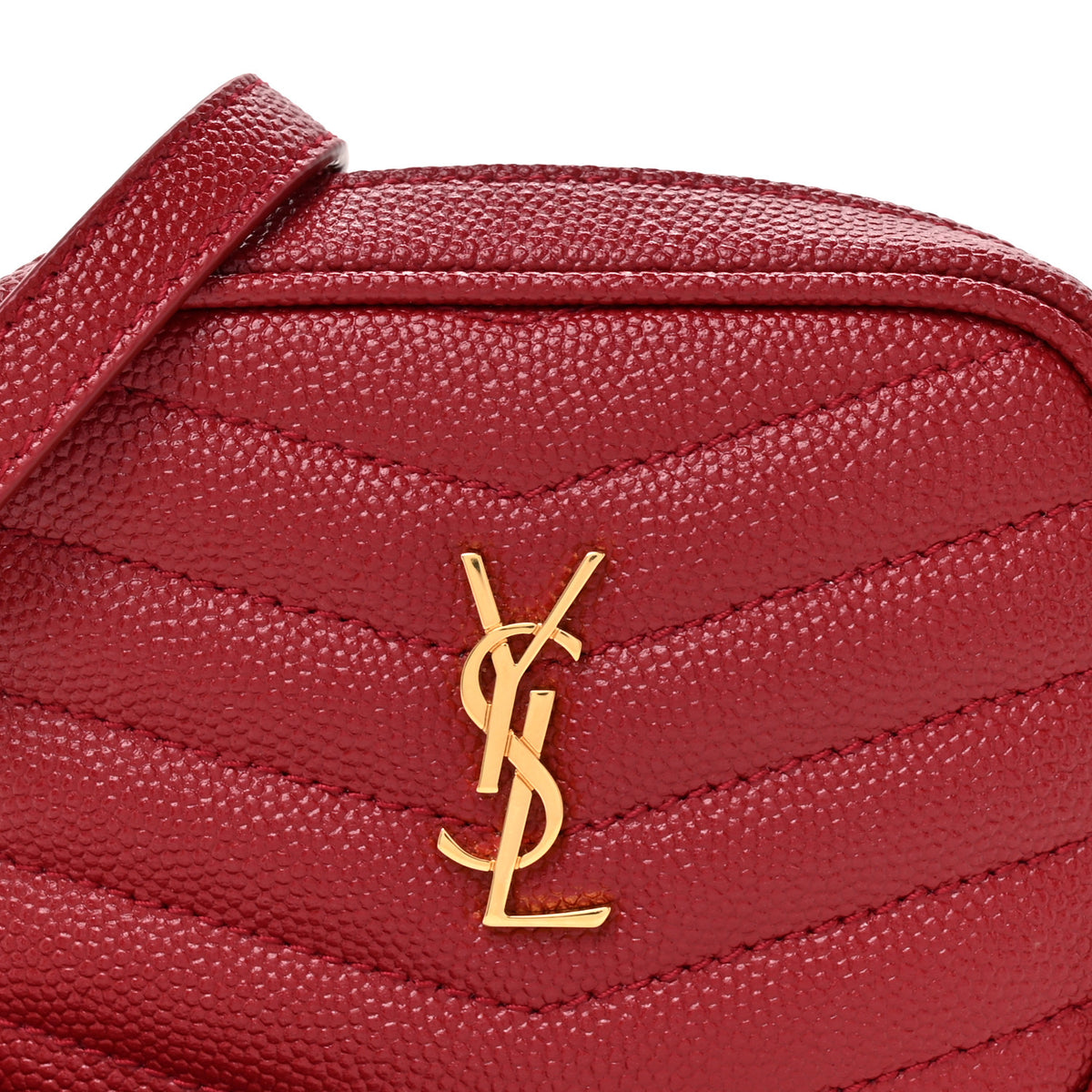 Grain De Poudre Matelasse Monogram Baby Lou Camera Bag Opyum Red