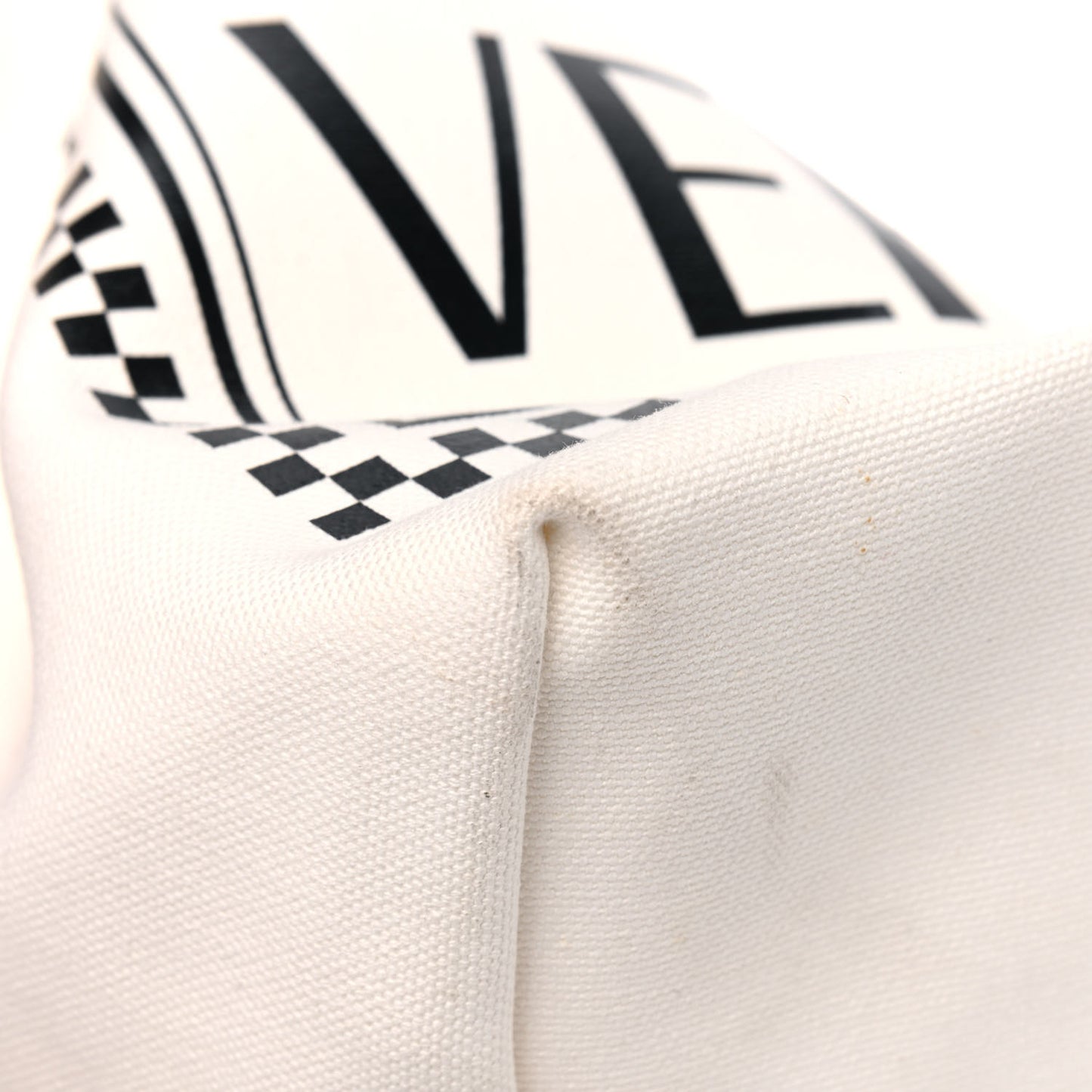Canvas Logo Tote Black White