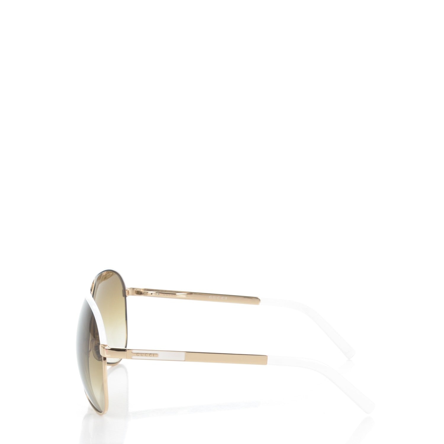 Gucci Aviator Sunglasses 1827/S White Gold 3 of 5