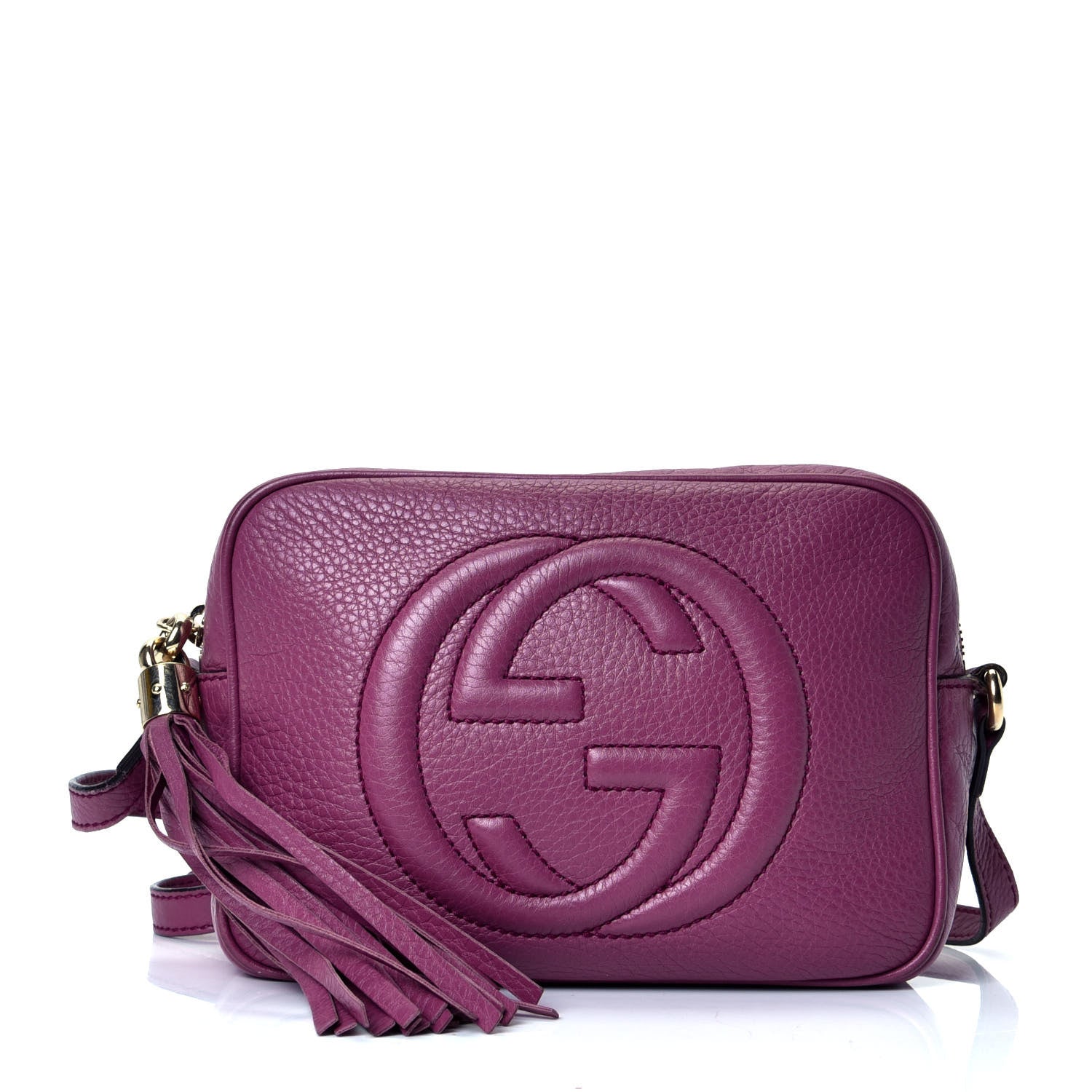 Gucci Pebbled Calfskin Small Soho Disco Bag Peonia Flower 1 of 4
