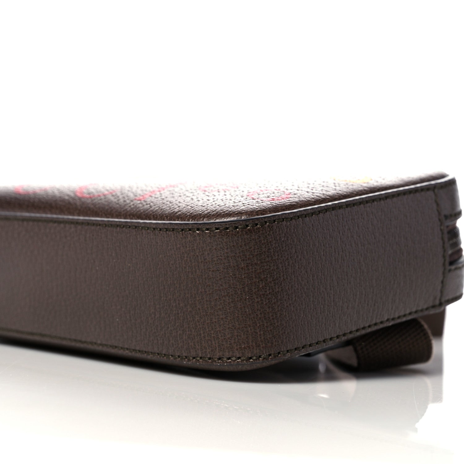 Gucci Textured Dollar Calfskin Gucci 100 Aria Belt Bag 100 40 New Acero Multicolor 9 of 11